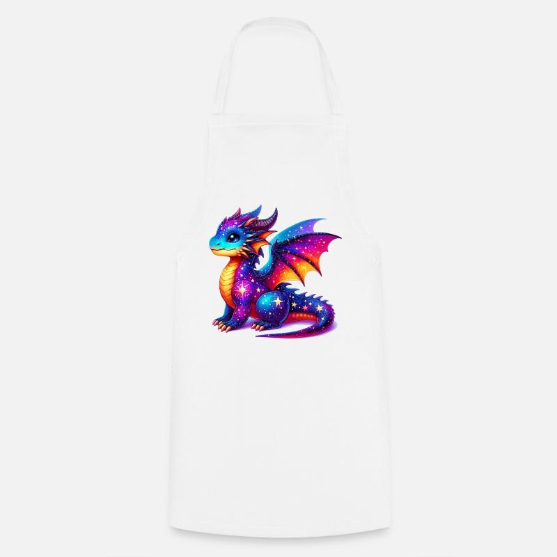 Dragon - Cooking Apron - white