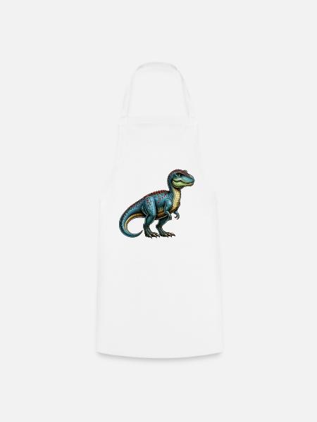 Dinosaurier - Kochschürze - Weiß