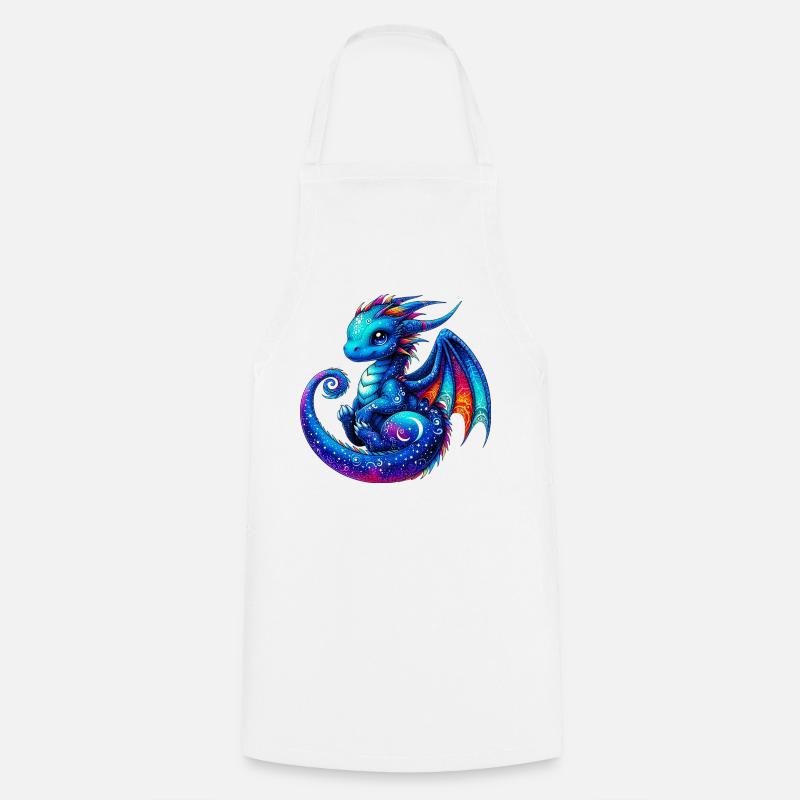 Drache - Kochschürze - Weiß