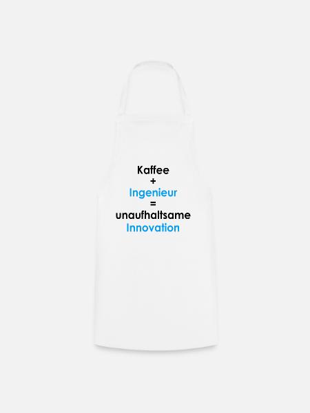 Kaffee gleich Innovation - Kochschürze - Weiß