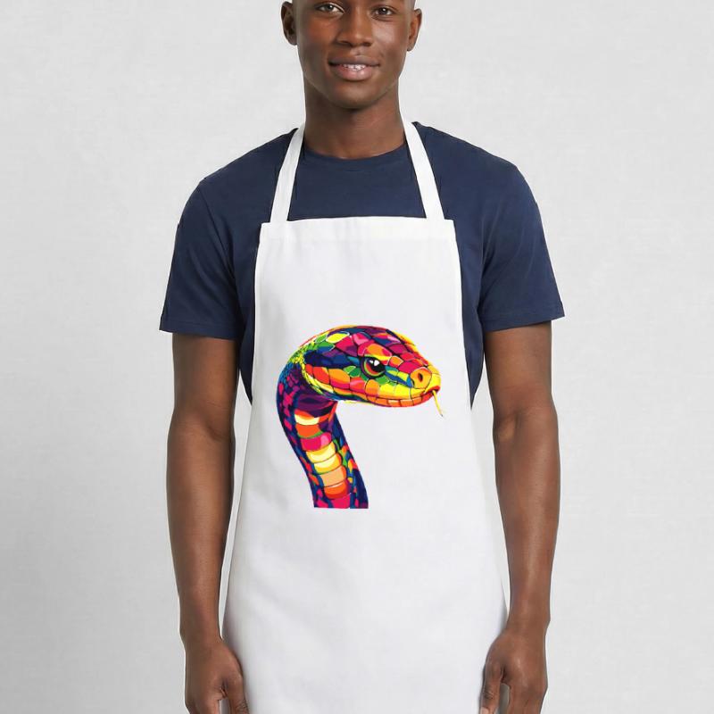 Snake Python Cobra Mamba Rattlesnake Snake Cooking Apron