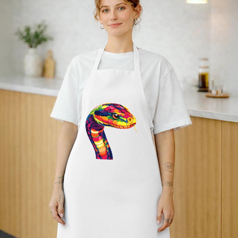 Snake Python Cobra Mamba Rattlesnake Snake Cooking Apron
