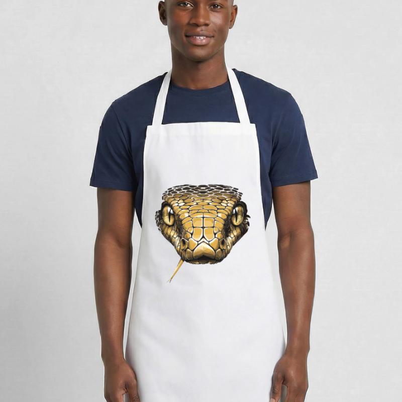 Snake Python Cobra Mamba Rattlesnake Snake Cooking Apron