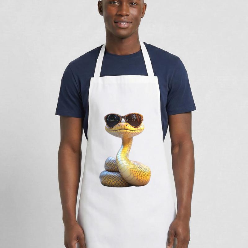 Snake Python Cobra Mamba Rattlesnake Snake Cooking Apron