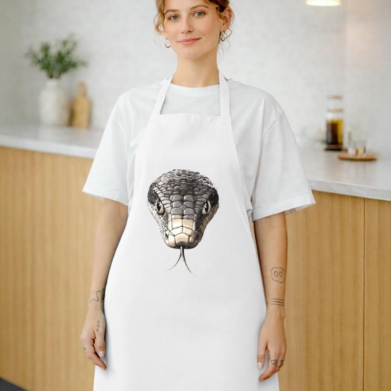 Snake Python Cobra Mamba Rattlesnake Snake Cooking Apron