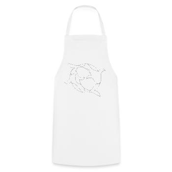 Koi Fish Fine Art - Cooking Apron - white - Front - AI Model Male 185 dark (185cm)