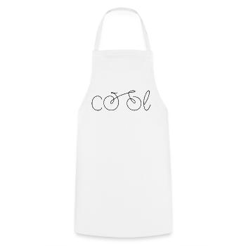 Bike Cool - Tablier de cuisine - blanc - Devant - AI Model Male 185 dark (185cm)