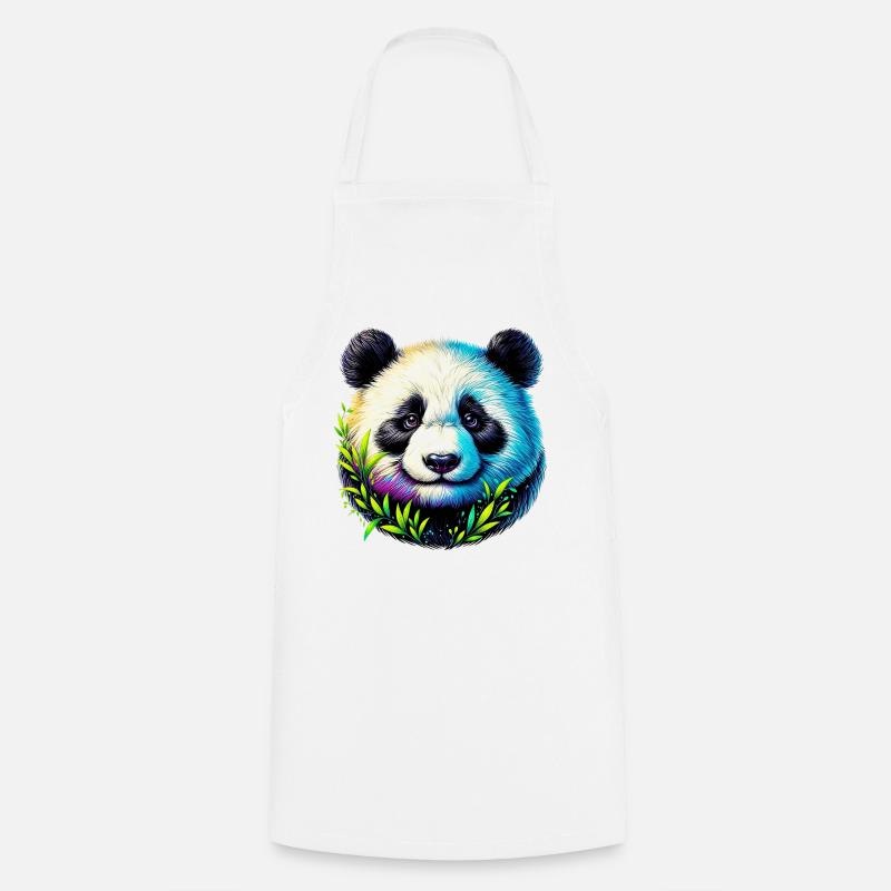 Panda - Kochschürze - Weiß