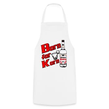 Korn , Party , Weizenkorn Born for Weizenkorn (25) - Cooking Apron - white - Front - AI Model Male 185 dark (185cm)