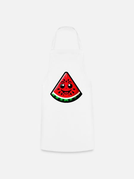 Wassermelone - Kochschürze - Weiß