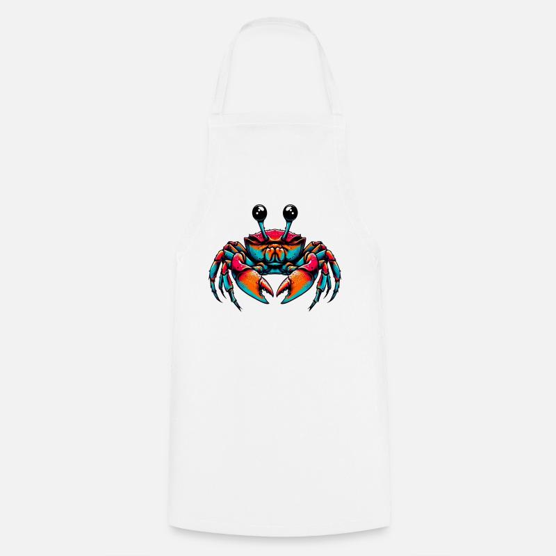 Crabe - Tablier de cuisine - blanc