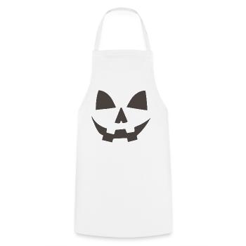 Halloween Kürbis - Kochschürze - Weiß - Vorne - AI Model Male 185 dark (185cm)