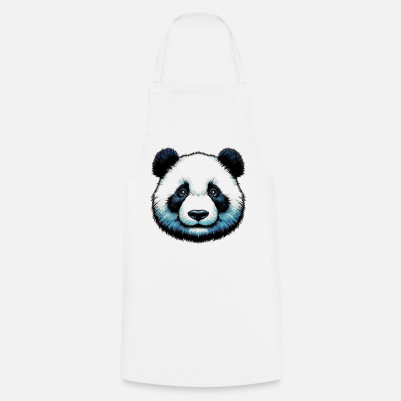 Panda - Kochschürze - Weiß