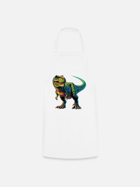 Dinosaurier - Kochschürze - Weiß