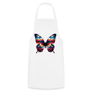 Papillon - Tablier de cuisine - blanc - Devant - AI Model Male 185 dark (185cm)