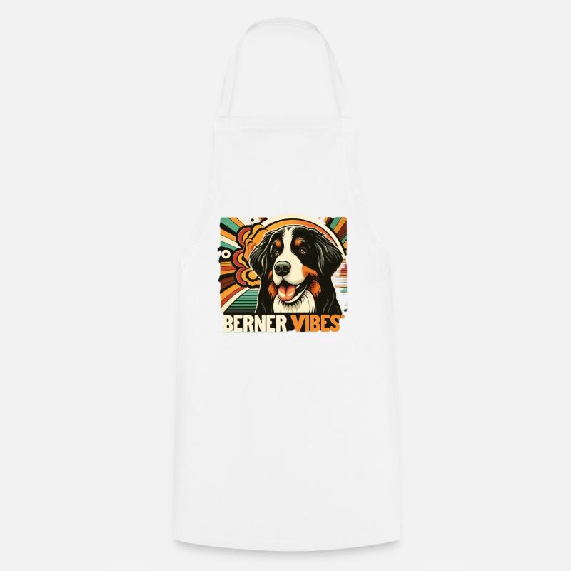 Bernese mountain dog - Cooking Apron - white