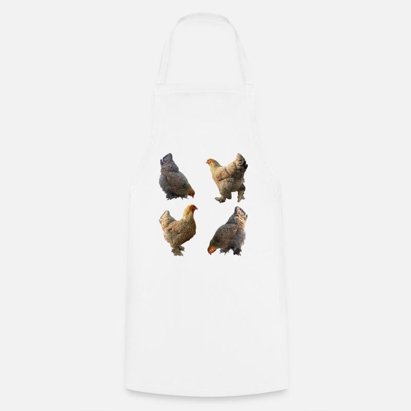 Chicken yard - Cooking Apron - white