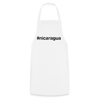 NICARAGUA Nikaragua Hashtag - Cooking Apron - white - Front - AI Model Male 185 dark (185cm)