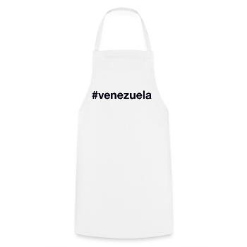 VENEZUELA Hashtag - Cooking Apron - white - Front - AI Model Male 185 dark (185cm)