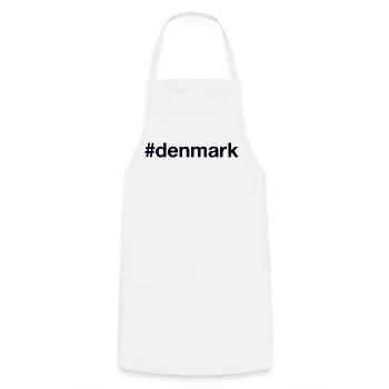 DENMARK Hashtag Dänemark - Kochschürze - Weiß - Vorne - AI Model Male 185 dark (185cm)