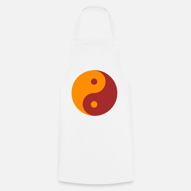 YIN YANG - Cooking Apron - white