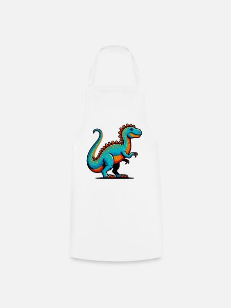 Dinosaurier - Kochschürze - Weiß