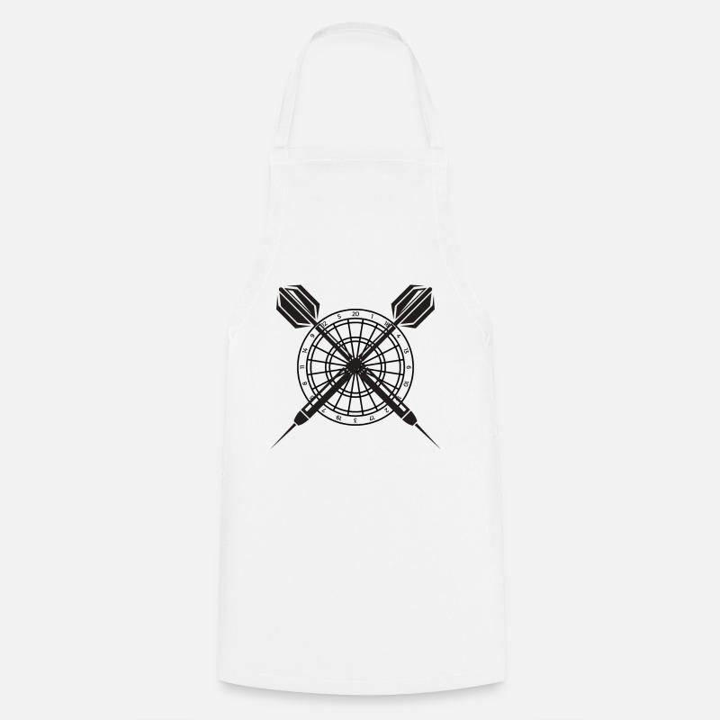 Crossing darts - Cooking Apron - white
