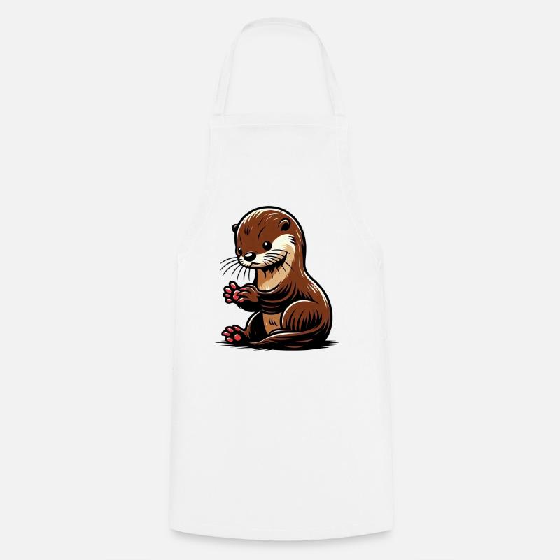 Otter - Cooking Apron - white
