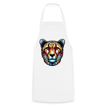 Guépard - Tablier de cuisine - blanc - Devant - AI Model Male 185 dark (185cm)