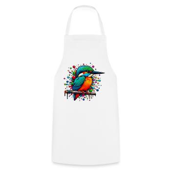 Kingfisher - Cooking Apron - white - Front - AI Model Male 185 dark (185cm)