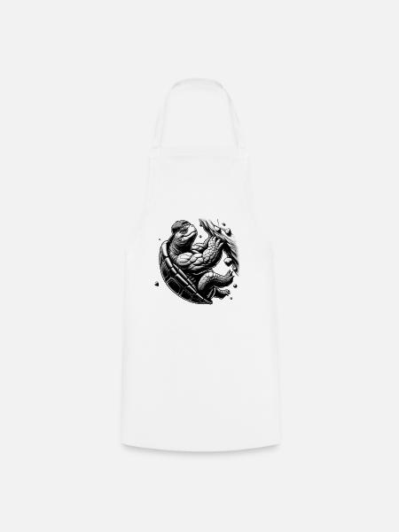 Bouldern Schildkröte Klettern Geschenk - Kochschürze - Weiß