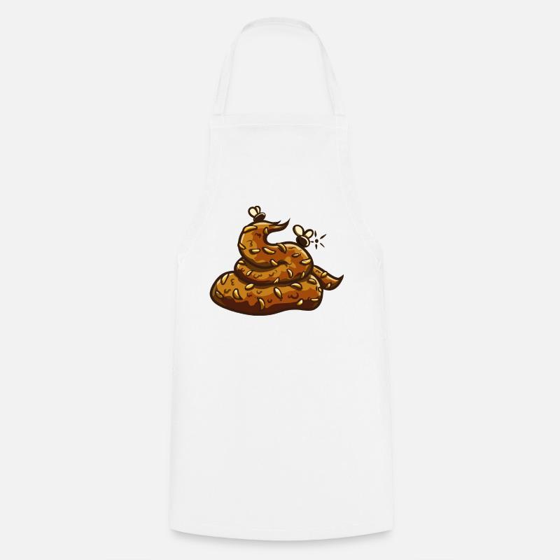 Poop pile Uahaha! - Cooking Apron - white