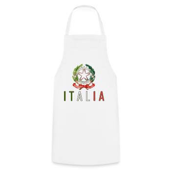 Italia Italiener Italienisch Italien - Kochschürze - Weiß - Vorne - AI Model Male 185 dark (185cm)