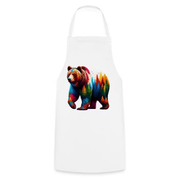 Ours - Tablier de cuisine - blanc - Devant - AI Model Male 185 dark (185cm)