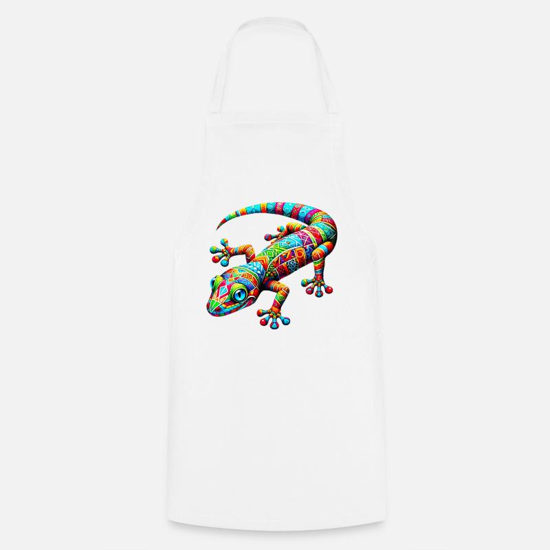 Gecko - Tablier de cuisine - blanc