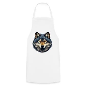 Loup - Tablier de cuisine - blanc - Devant - AI Model Male 185 dark (185cm)