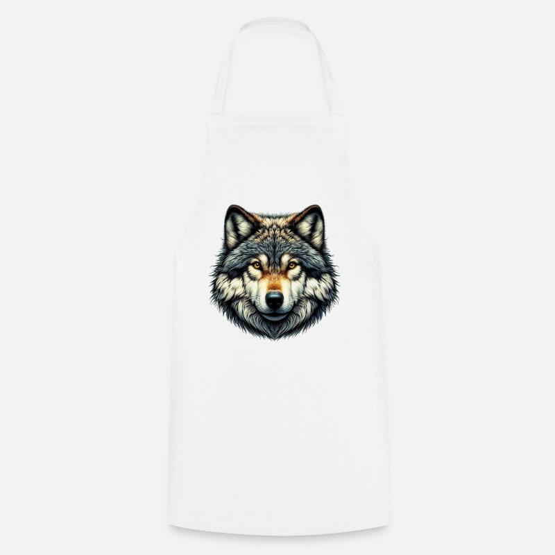 Wolf - Kochschürze - Weiß