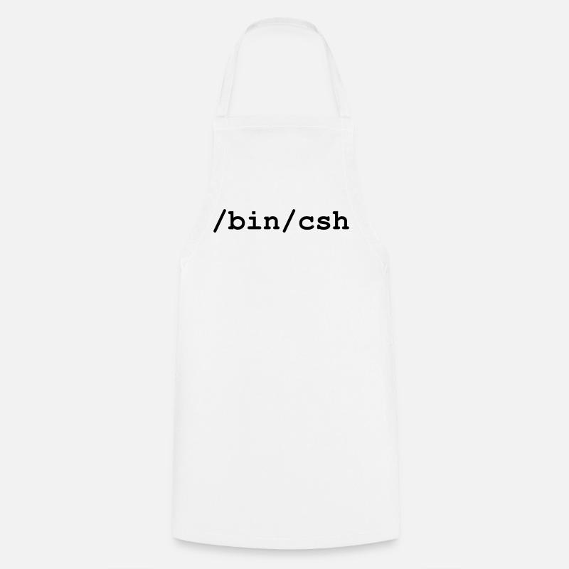 C-Shell - /bin/csh - Kochschürze - Weiß