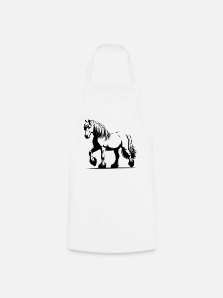 Haflinger de cheval - Tablier de cuisine - blanc