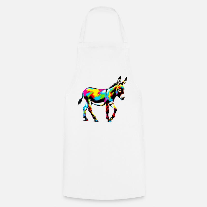 Donkey Mule - Cooking Apron - white