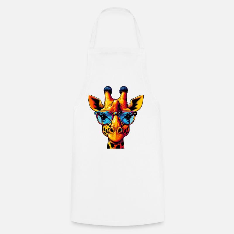 Giraffe - Kochschürze - Weiß