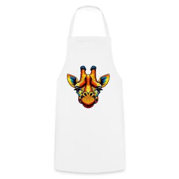 Girafe - Tablier de cuisine - blanc - Devant - AI Model Male 185 dark (185cm)