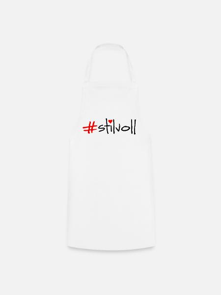 stilvoll - Kochschürze - Weiß