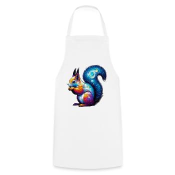 Squirrel - Cooking Apron - white - Front - AI Model Male 185 dark (185cm)