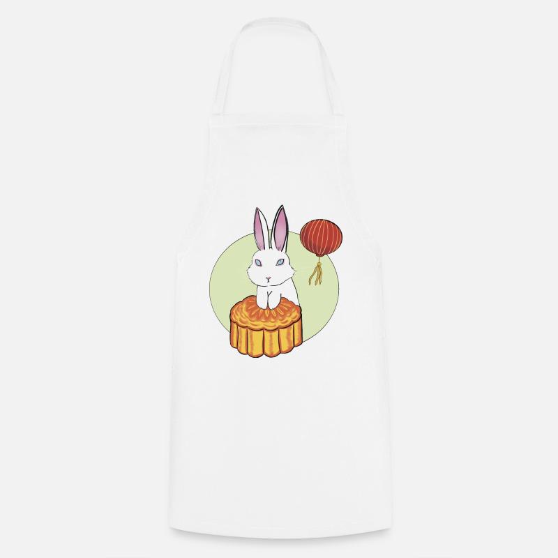 Mooncake Rabbit - Cooking Apron - white
