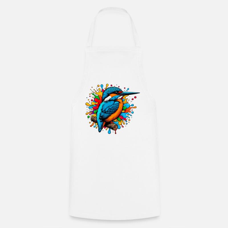 Martin-pêcheur - Tablier de cuisine - blanc