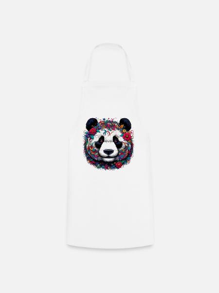 Panda - Kochschürze - Weiß