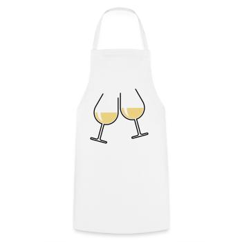 XZtwo Cadeaux populaires (bicolore) - Tablier de cuisine - blanc - Devant - AI Model Male 185 dark (185cm)