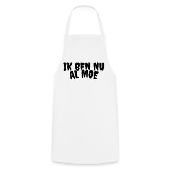 Pour ceux qui sont déjà fatigués avant le début de la journée # - Tablier de cuisine - blanc - Devant - AI Model Male 185 dark (185cm)