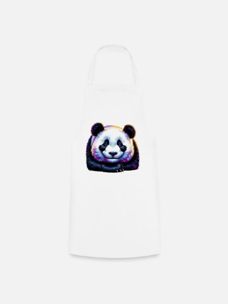 Panda - Kochschürze - Weiß